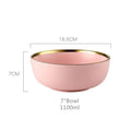 Luxury Pink Porcelain Dinnerware Set with Gold Rim – Elegant Ceramic Plates, Bowls & Mugs