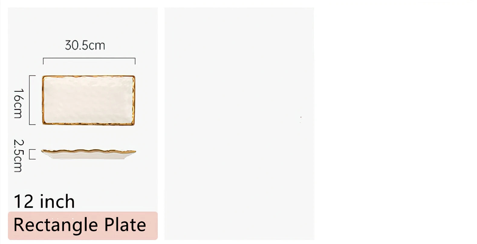 Luxury White & Gold Ceramic Dinnerware Collection