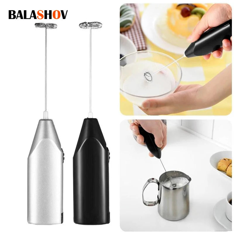 Electric Milk Frother & Coffee Whisk – Handheld Foam Maker