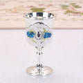 Luxury Vintage Gold & Silver Goblet Set – Elegant Wine Glasses for Home Décor and Premium Gifts