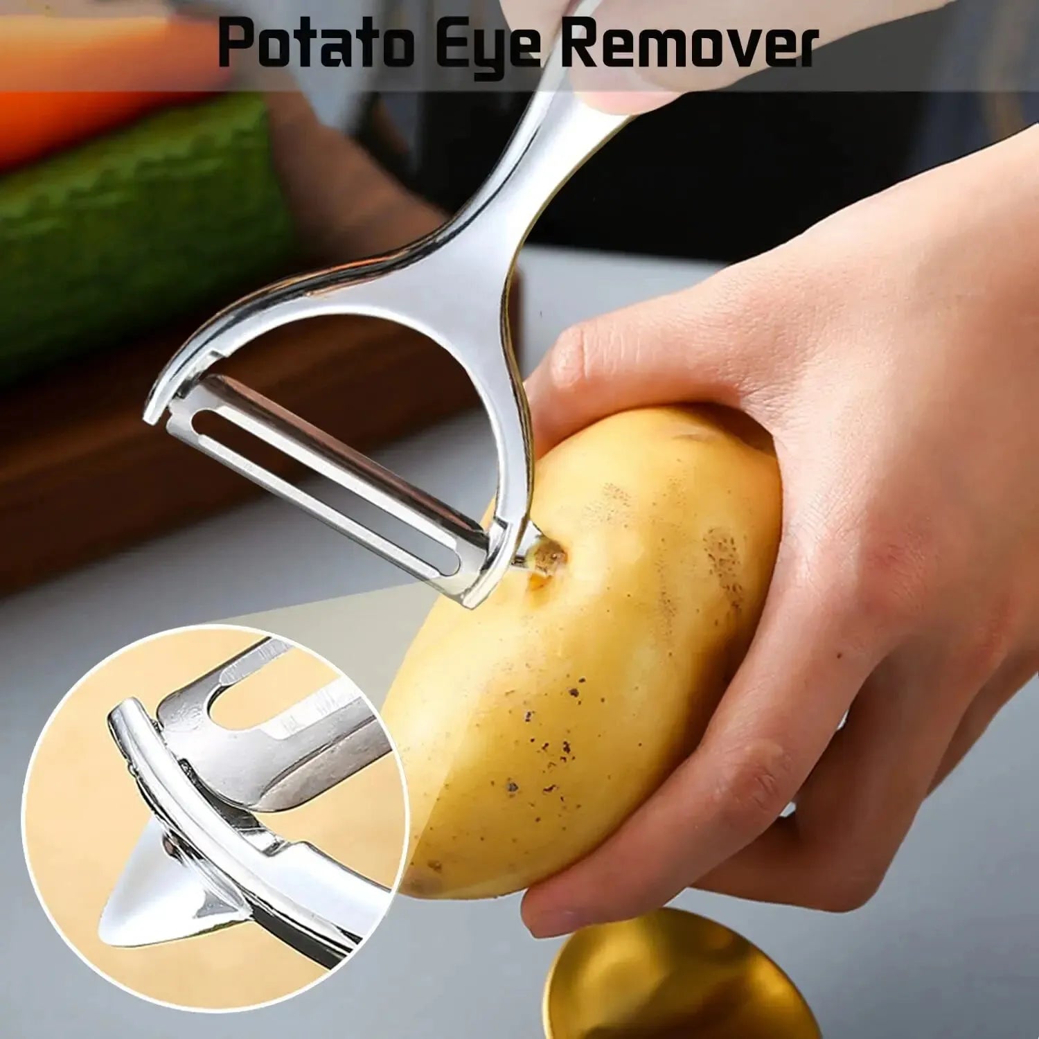 Premium Stainless Steel Vegetable Peeler – Multi-Function Kitchen Tool