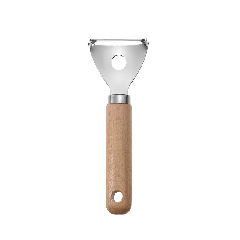 Premium 10-Piece Wooden Handle Stainless Steel Kitchen Utensil Set
