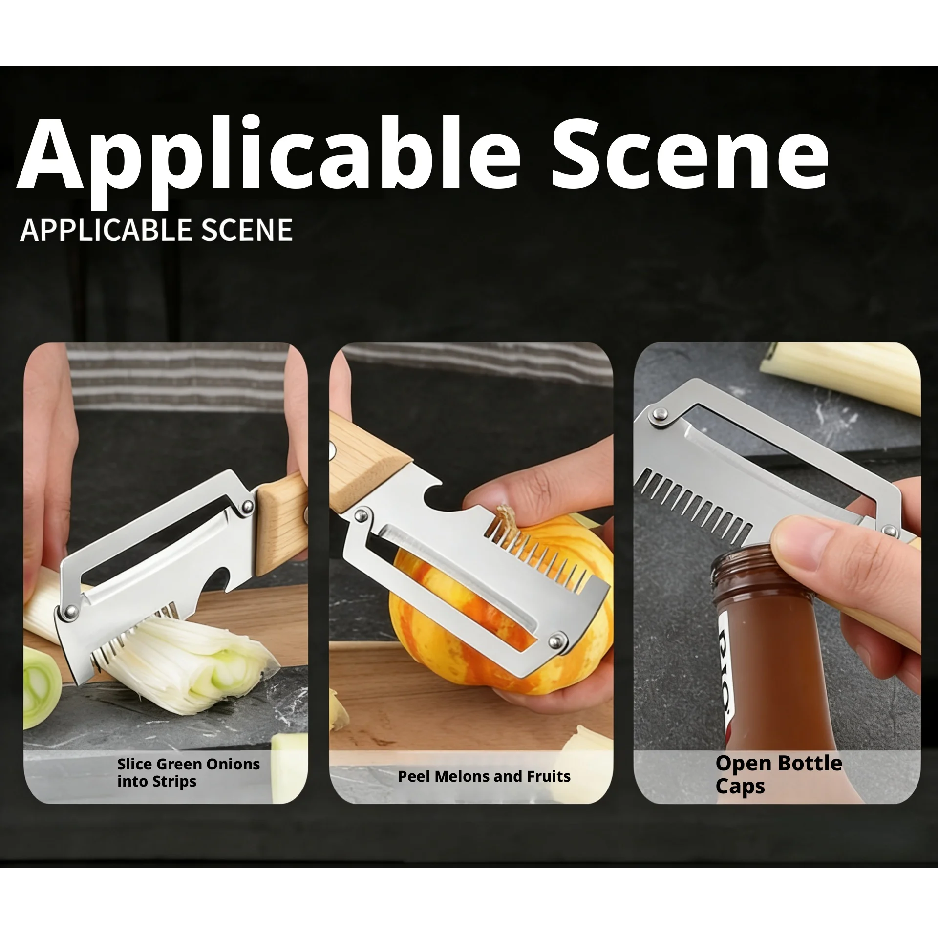 Multi-Function Vegetable Slicer & Julienne Peeler – Stainless Steel Kitchen Cutter