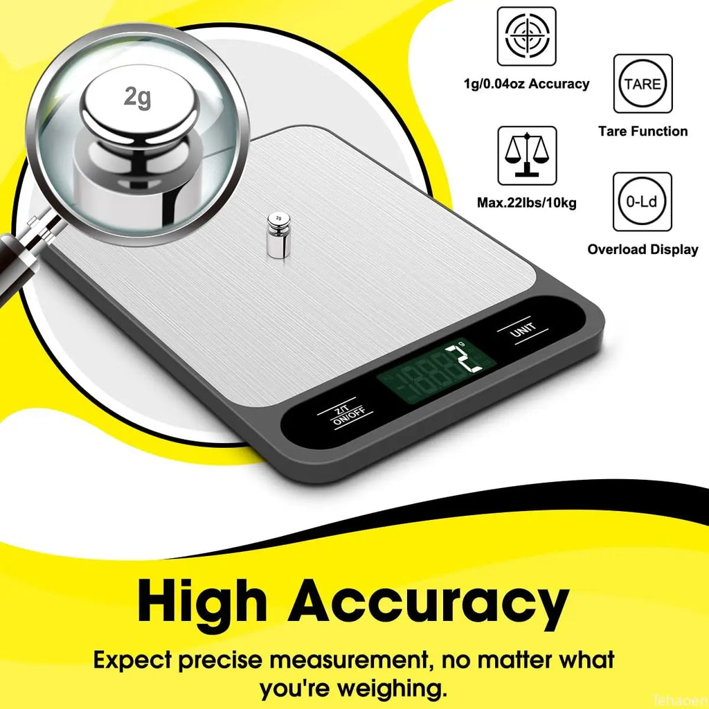 Smart Digital Kitchen Scale (1g Precision) – Perfect for Cooking & Diet