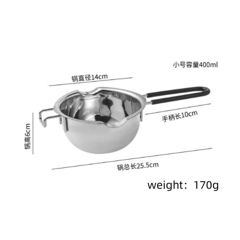 Premium Stainless Steel Double Boiler Pot for Chocolate Melting & Sauce Heating