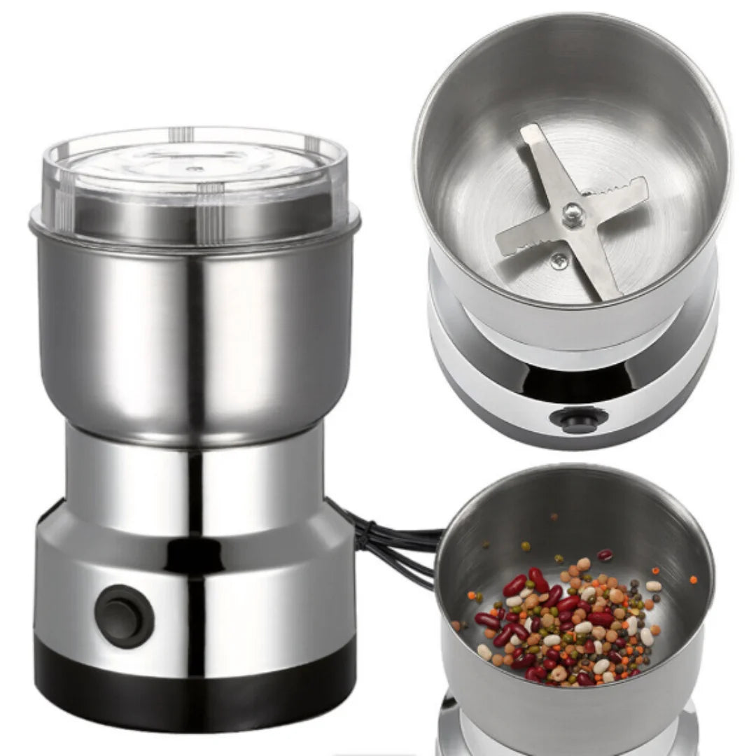 Electric Coffee & Spice Grinder – Stainless Steel Multi-Purpose Grinder
