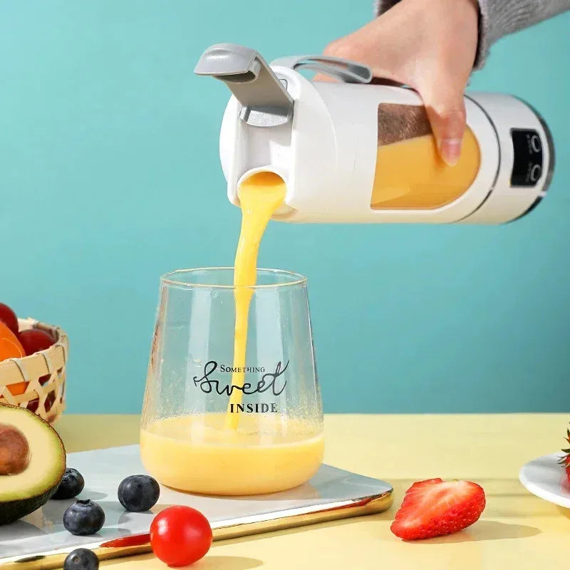 Portable Wireless Blender Bottle – USB Rechargeable Personal Smoothie Maker for Protein Shakes, Juice & Travel