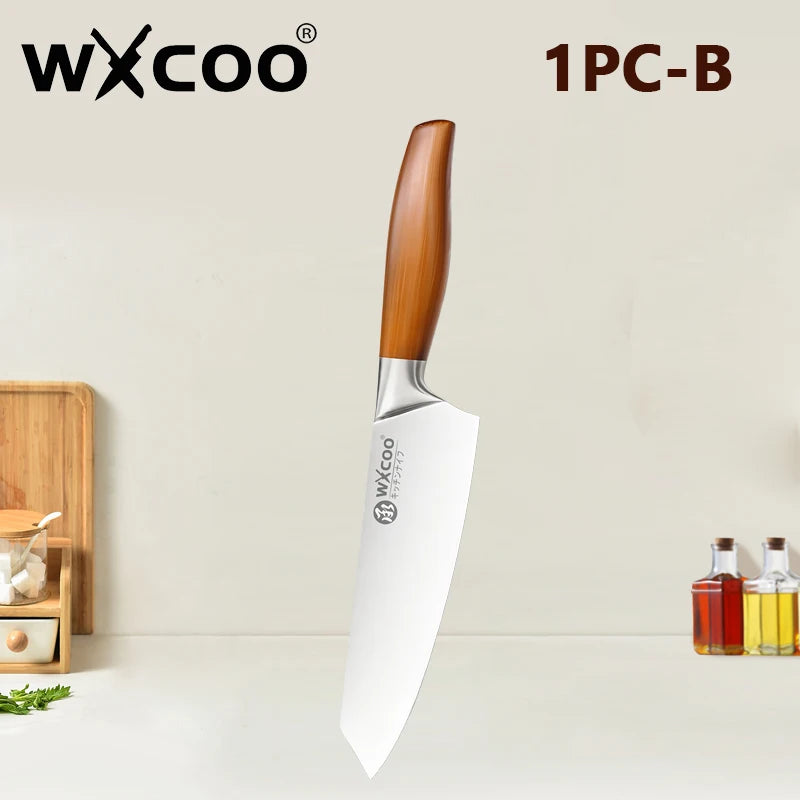 Premium Japanese Chef Knife Set – Ultra Sharp Stainless Steel Kitchen Knives with Ergonomic Wooden Handles