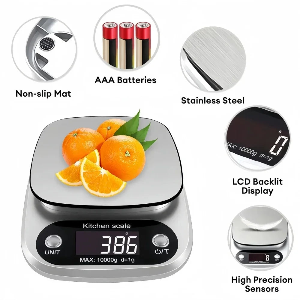 Smart Digital Kitchen Scale – Ultra Precise Food & Coffee Weight Scale