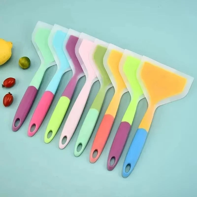 Heat-Resistant Silicone Pancake Spatula for Omelets, Eggs & Cooking