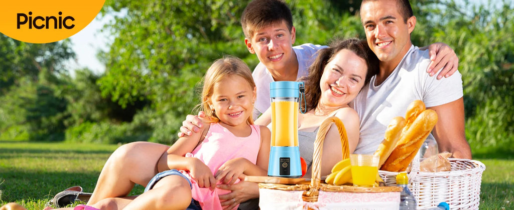 Portable Blender USB Rechargeable 380ml Mini Smoothie Maker for Travel, Gym & Office
