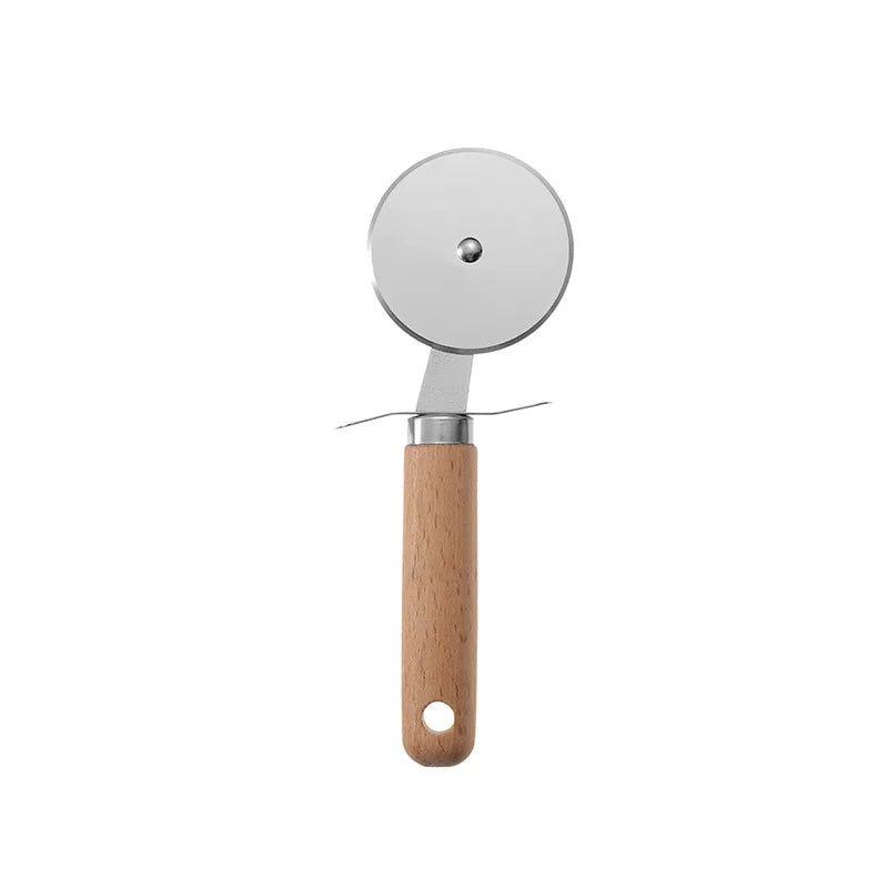 Premium 10-Piece Wooden Handle Stainless Steel Kitchen Utensil Set