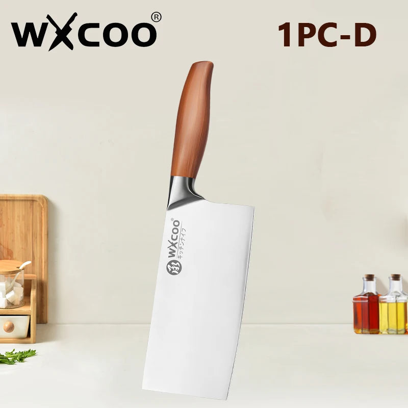 Premium Japanese Chef Knife Set – Ultra Sharp Stainless Steel Kitchen Knives with Ergonomic Wooden Handles