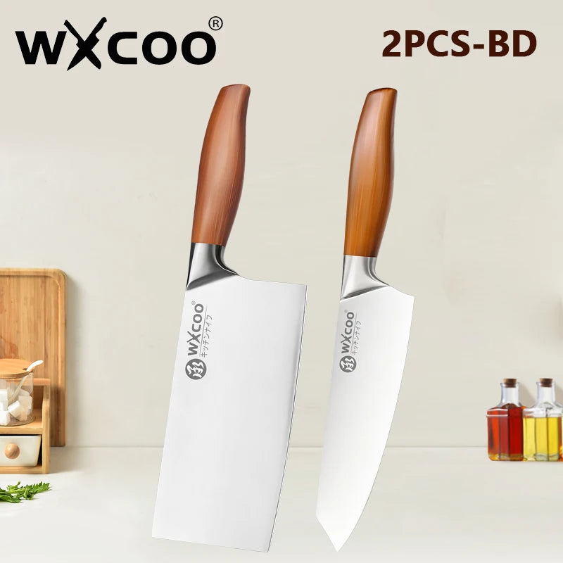 Premium Japanese Chef Knife Set – Ultra Sharp Stainless Steel Kitchen Knives with Ergonomic Wooden Handles
