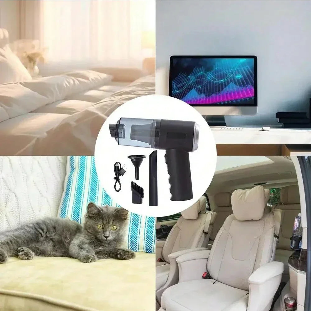 Portable Wireless Car Vacuum Cleaner 120W High Power Handheld Mini Vacuum for Car, Home & Office