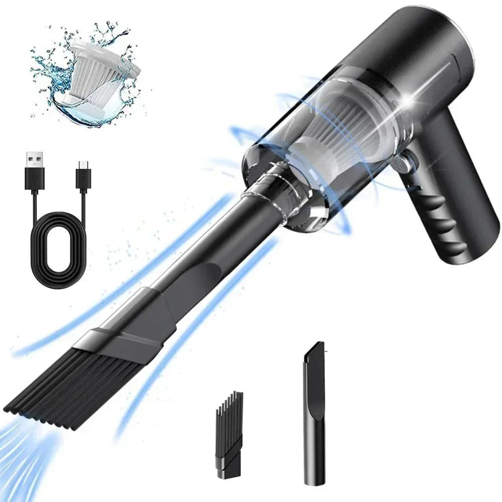Portable Wireless Car Vacuum Cleaner 120W High Power Handheld Mini Vacuum for Car, Home & Office
