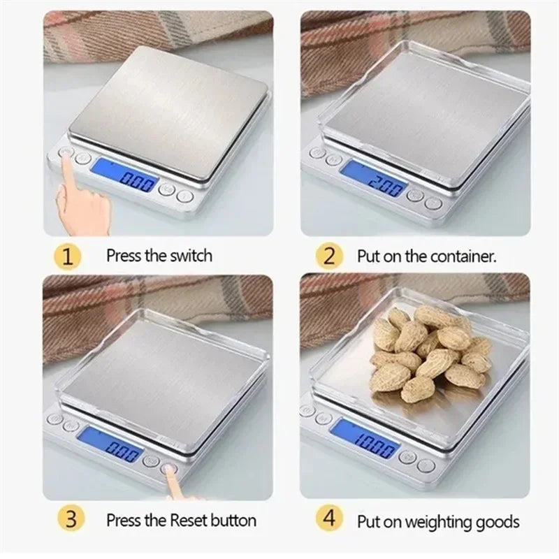 Rechargeable Digital Kitchen Scale – Precision Food & Coffee Scale