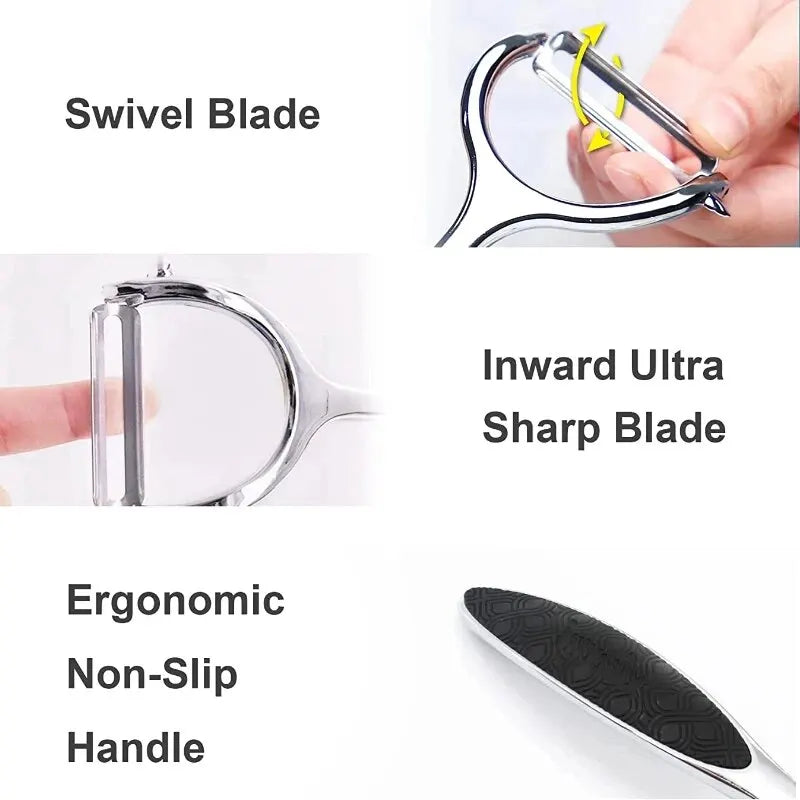 Premium Stainless Steel Vegetable Peeler – Multi-Function Kitchen Tool
