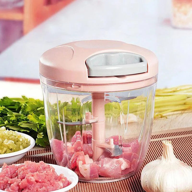 SwiftChop™ Manual Food Chopper – Chop Onions, Garlic & Vegetables in Seconds