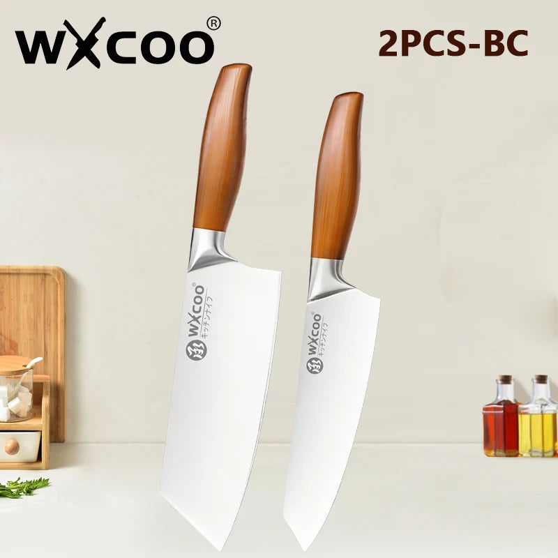 Premium Japanese Chef Knife Set – Ultra Sharp Stainless Steel Kitchen Knives with Ergonomic Wooden Handles