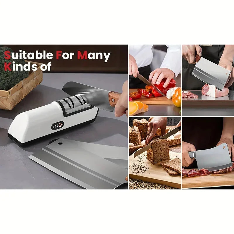 Professional Electric Knife Sharpener – Restore Blades in Seconds