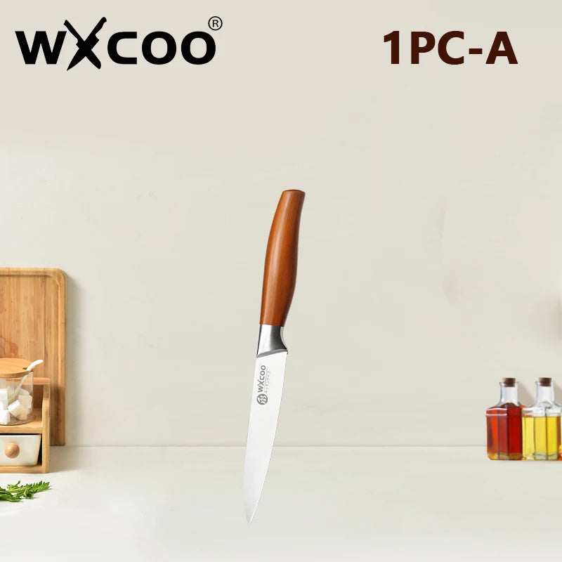 Premium Japanese Chef Knife Set – Ultra Sharp Stainless Steel Kitchen Knives with Ergonomic Wooden Handles