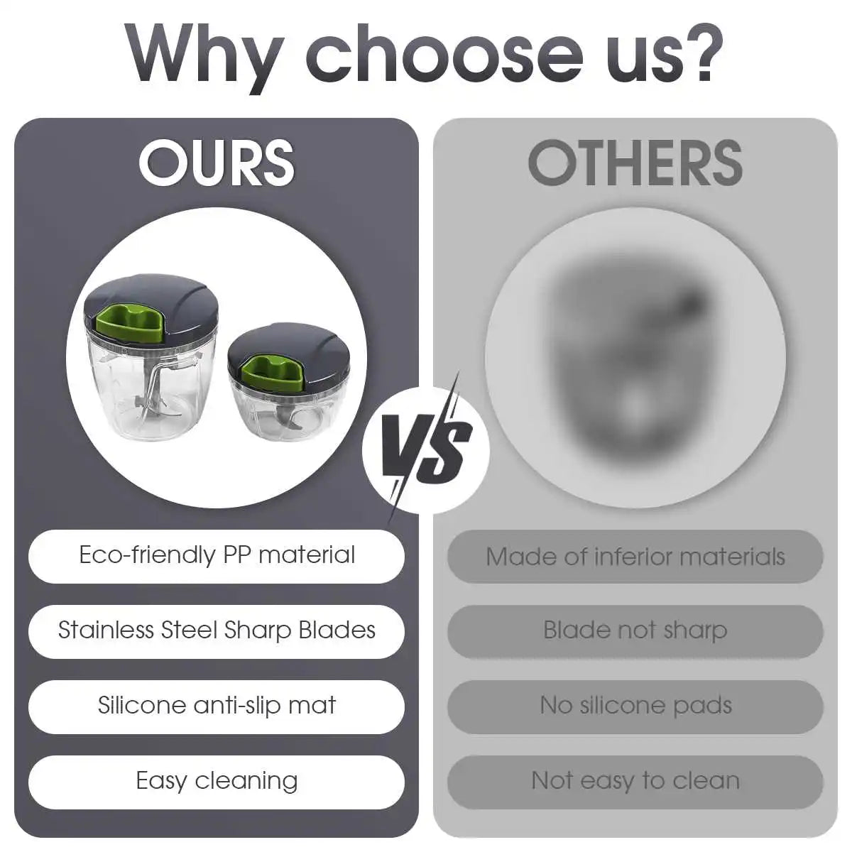 QuickChop™ Manual Food Processor