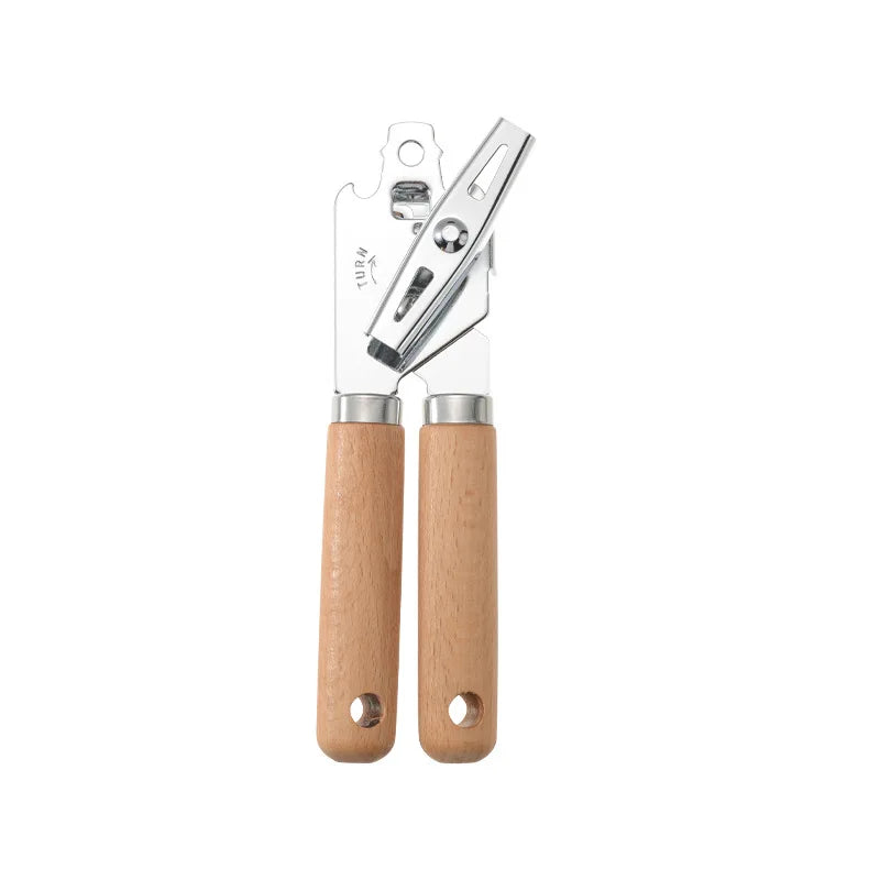 Premium 10-Piece Wooden Handle Stainless Steel Kitchen Utensil Set