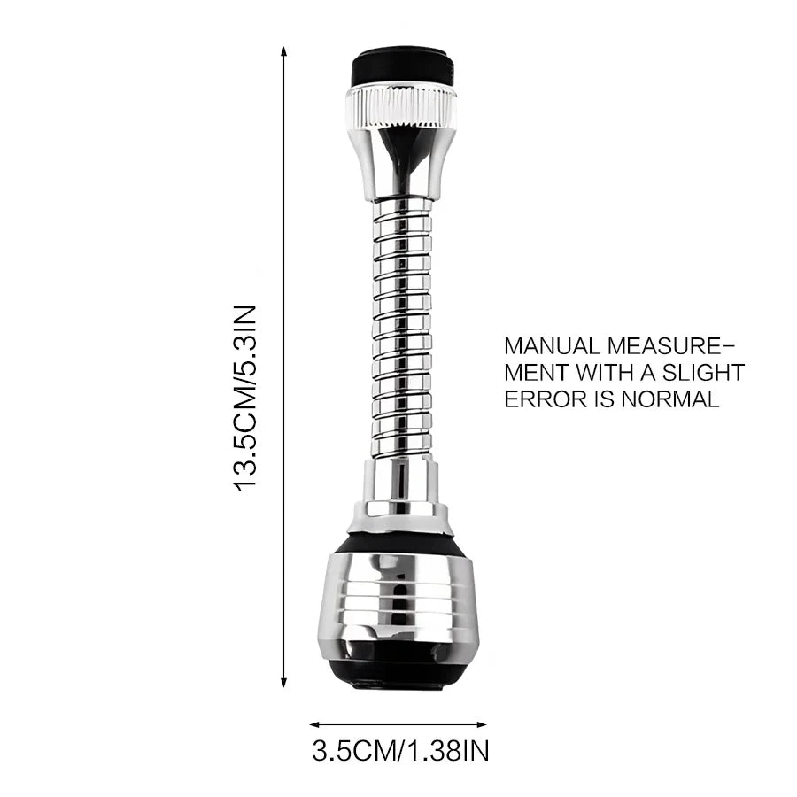 360° Rotating Faucet Sprayer Extension – Water Saving Kitchen Tap Attachment
