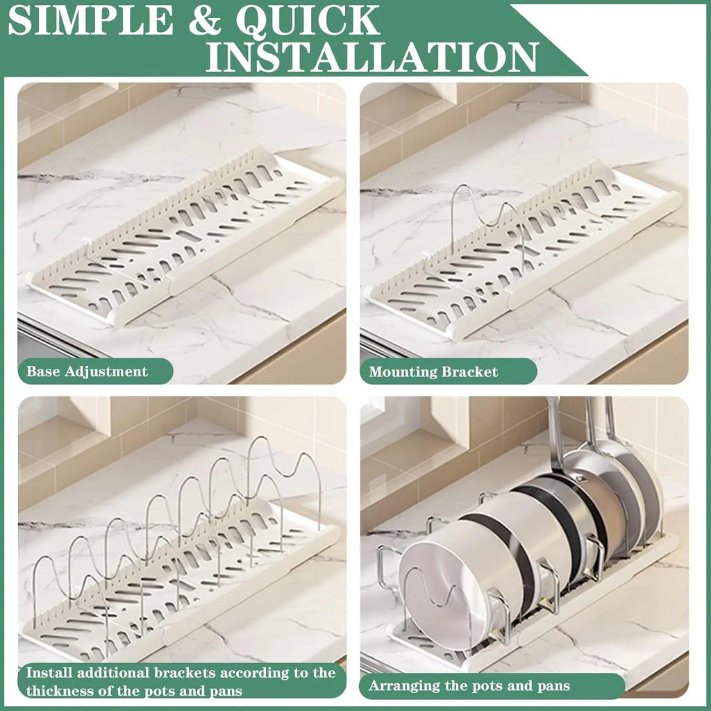 SpaceSaver Pan Organizer Rack