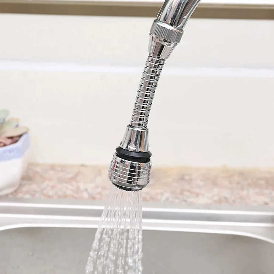 360° Rotating Faucet Sprayer Extension – Water Saving Kitchen Tap Attachment