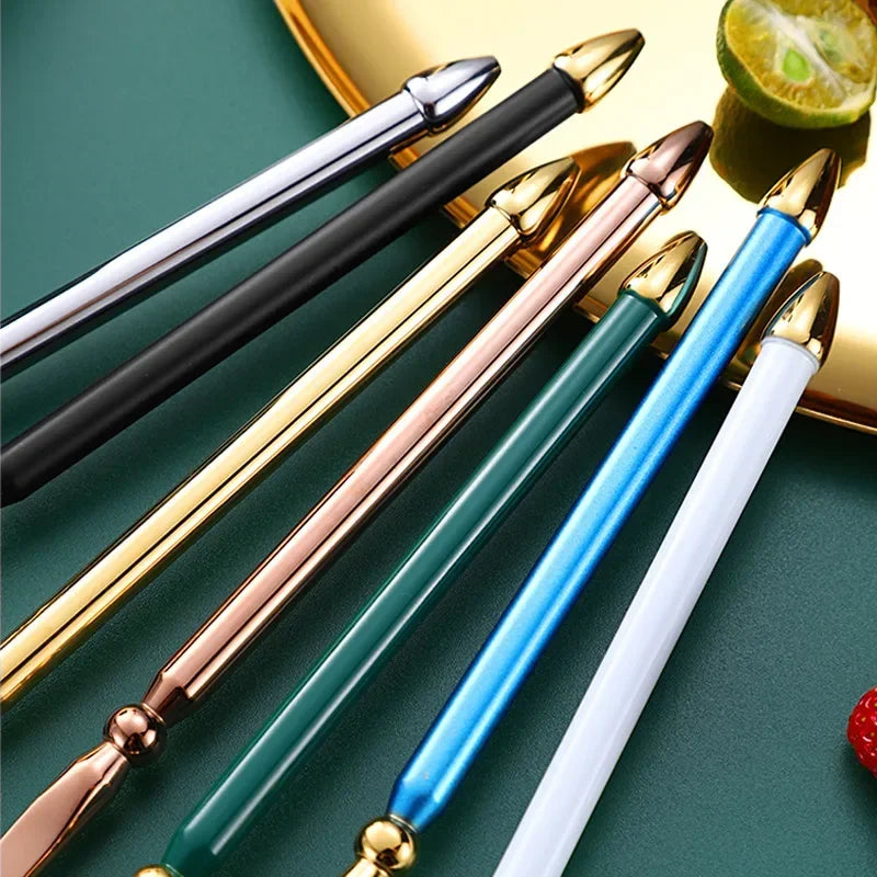 Luxury Gold Stainless Steel Cutlery Set – Premium 4-Piece Flatware Collection