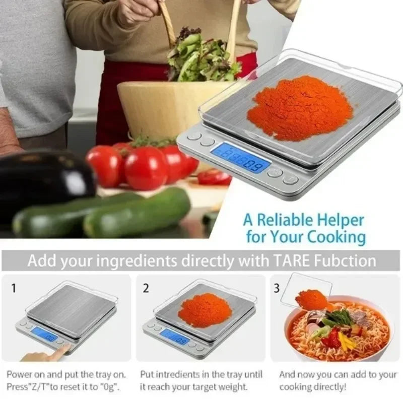 Rechargeable Digital Kitchen Scale – Precision Food & Coffee Scale
