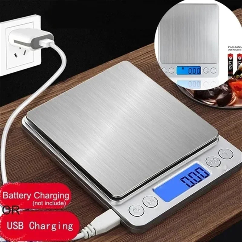 Rechargeable Digital Kitchen Scale – Precision Food & Coffee Scale