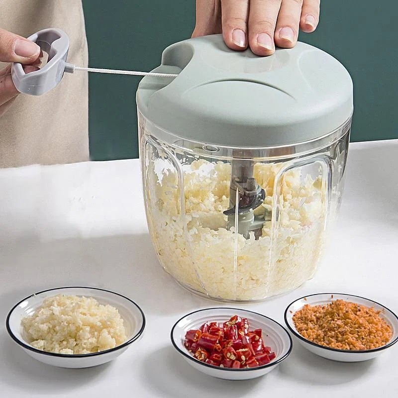 SwiftChop™ Manual Food Chopper – Chop Onions, Garlic & Vegetables in Seconds