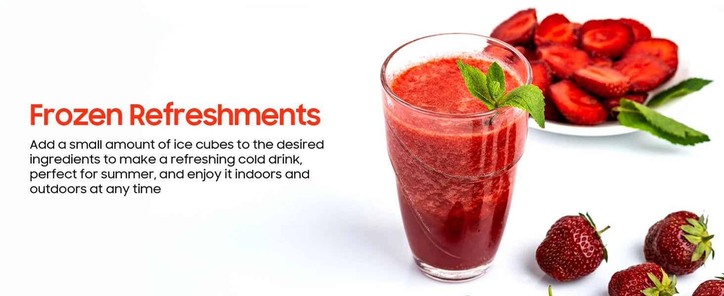 Portable Blender USB Rechargeable 380ml Mini Smoothie Maker for Travel, Gym & Office