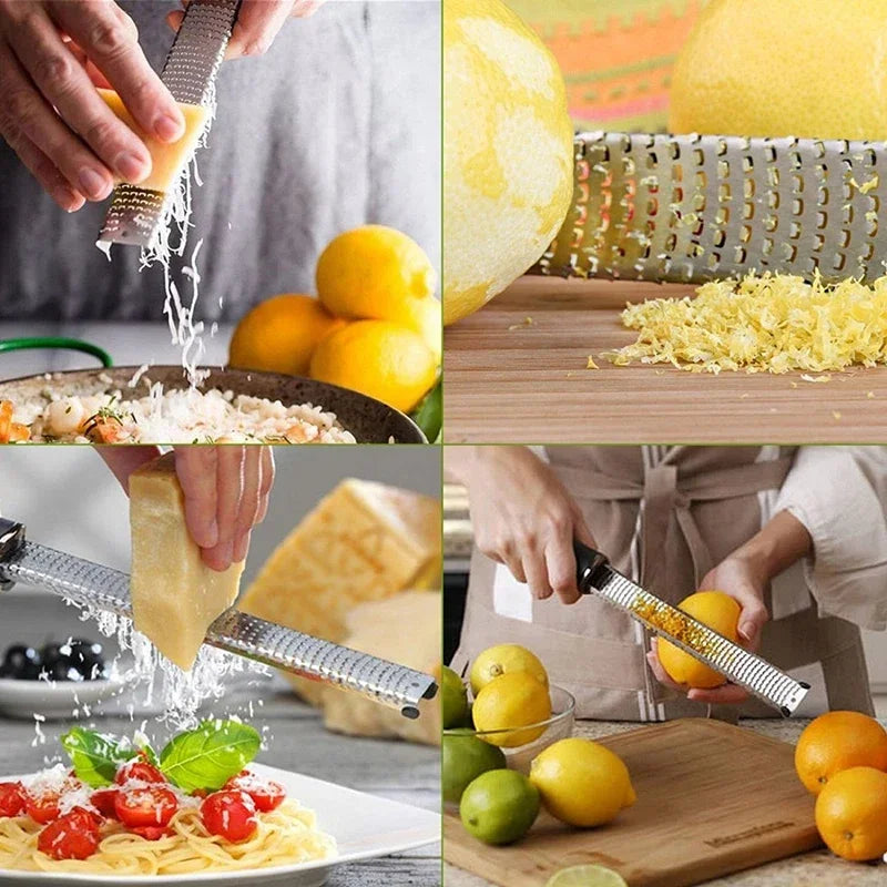 Premium Stainless Steel Cheese Grater & Lemon Zester