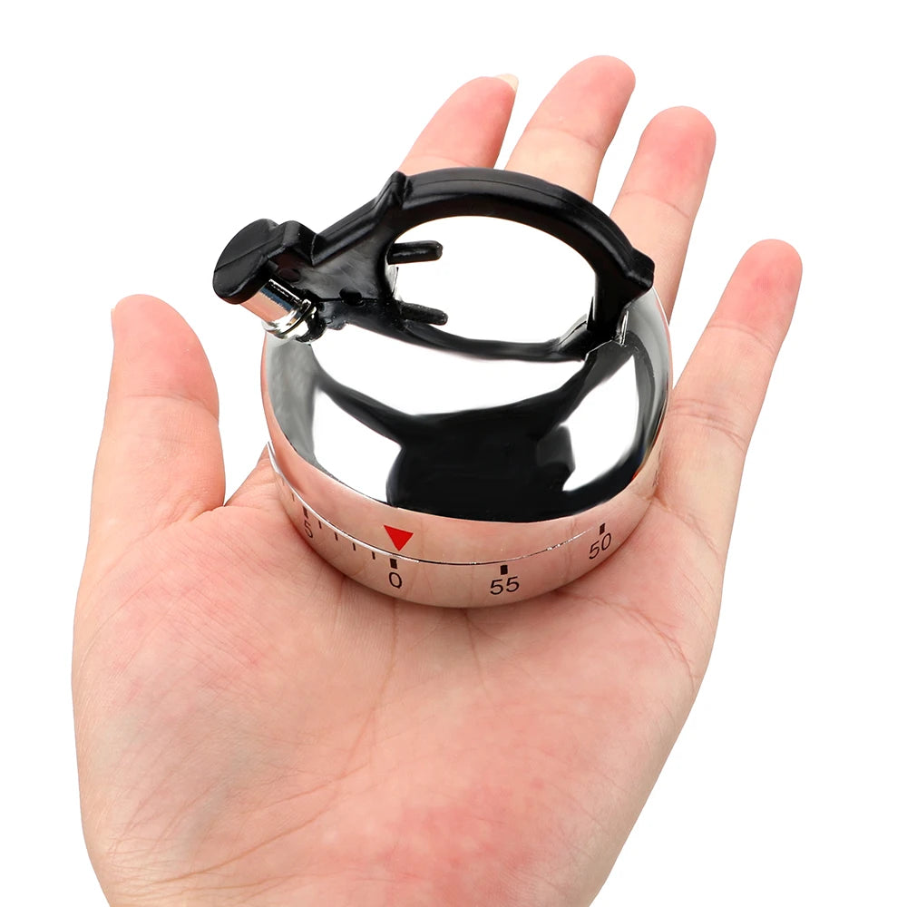 Kettle Kitchen Timer – 60 Minute Mechanical Cooking Countdown Alarm
