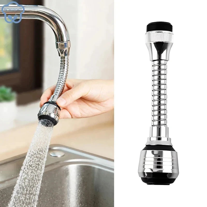 360° Rotating Faucet Sprayer Extension – Water Saving Kitchen Tap Attachment