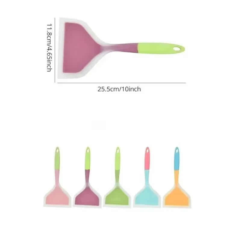 Heat-Resistant Silicone Pancake Spatula for Omelets, Eggs & Cooking