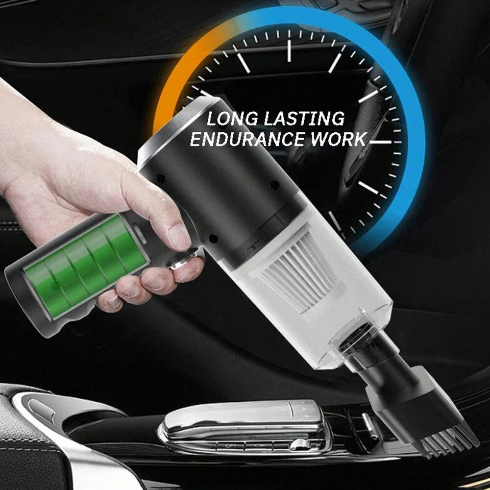 Portable Wireless Car Vacuum Cleaner 120W High Power Handheld Mini Vacuum for Car, Home & Office