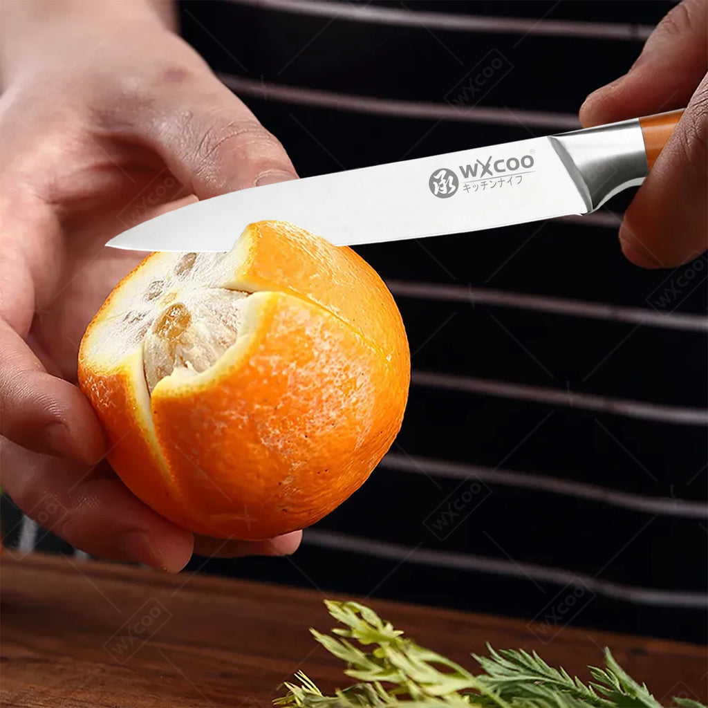 Premium Japanese Chef Knife Set – Ultra Sharp Stainless Steel Kitchen Knives with Ergonomic Wooden Handles