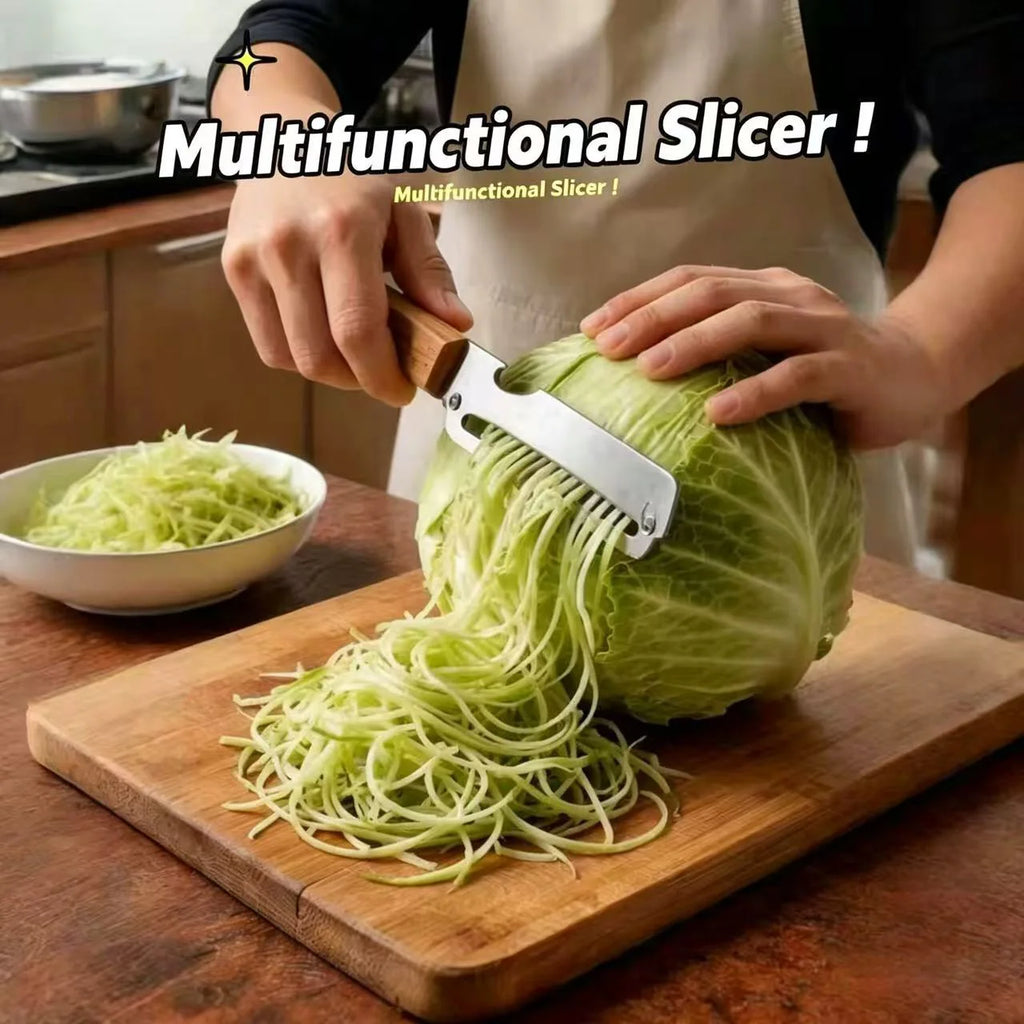 2-in-1 Multifunctional Vegetable Slicer & Stainless Steel Peeler