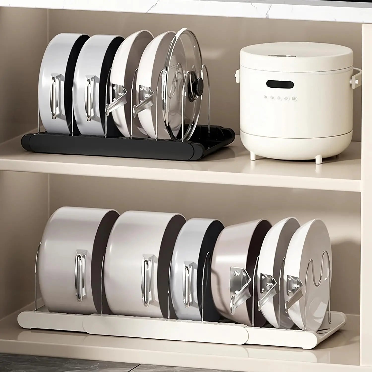 SpaceSaver Pan Organizer Rack
