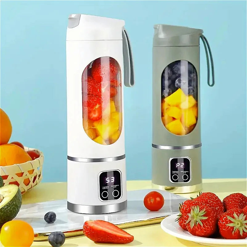 Portable Wireless Blender Bottle – USB Rechargeable Personal Smoothie Maker for Protein Shakes, Juice & Travel