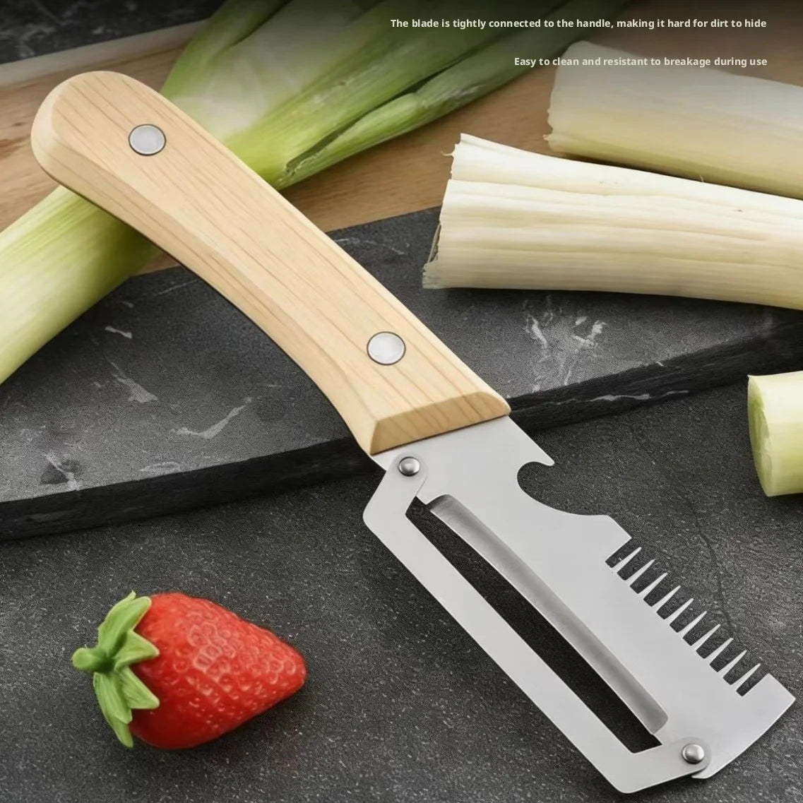 Multi-Function Vegetable Slicer & Julienne Peeler – Stainless Steel Kitchen Cutter