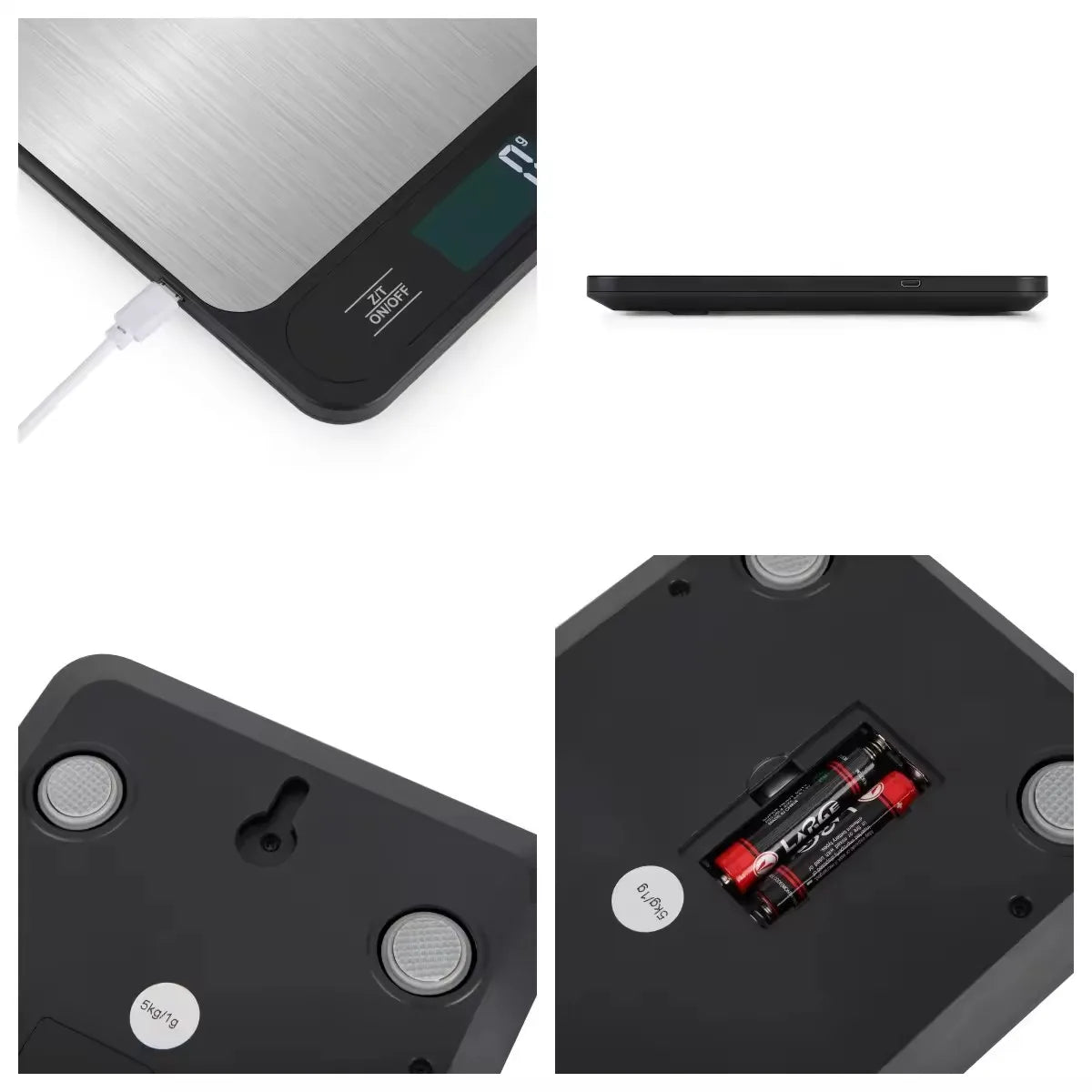 Smart Digital Kitchen Scale (1g Precision) – Perfect for Cooking & Diet