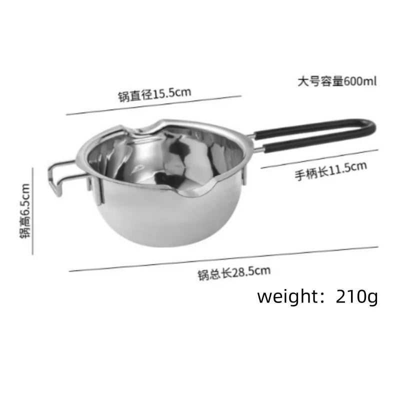 Premium Stainless Steel Double Boiler Pot for Chocolate Melting & Sauce Heating